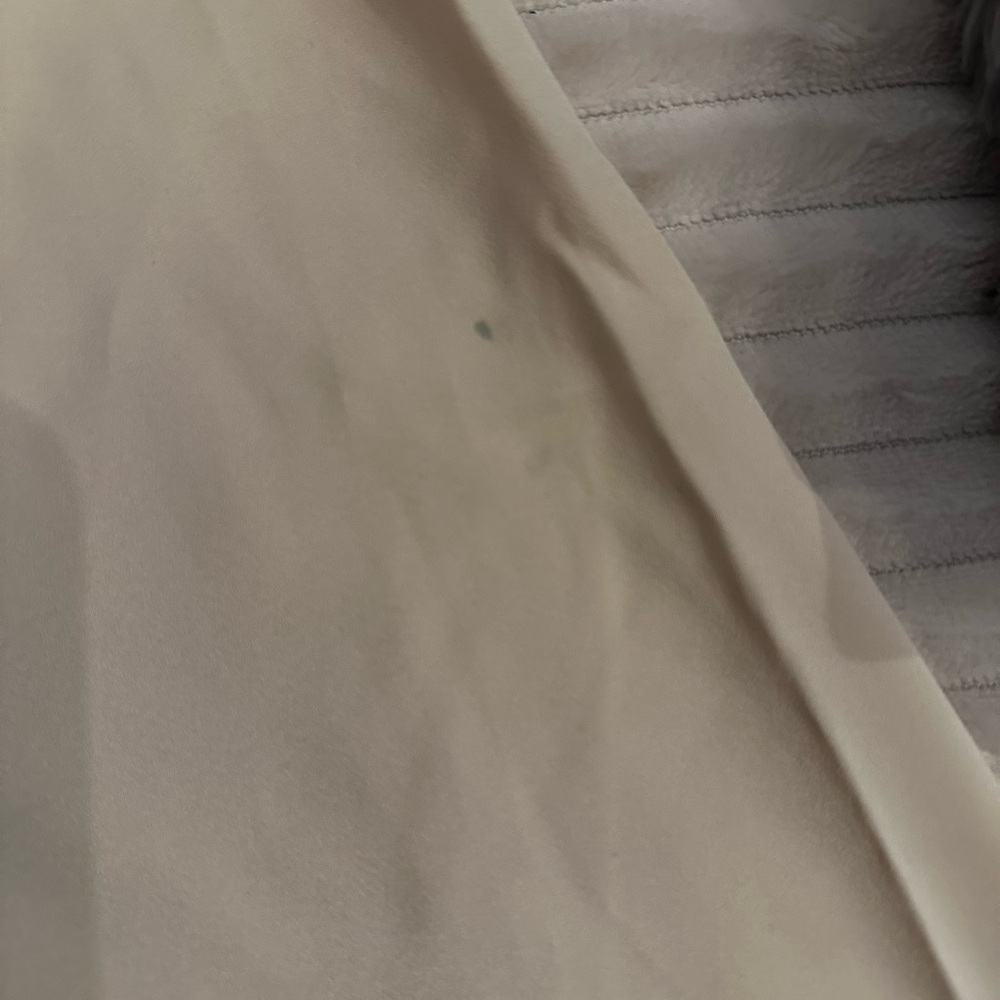 Buffalo David Bitton Cream Satin Blouse with Lace Detail - Picture 4 of 4